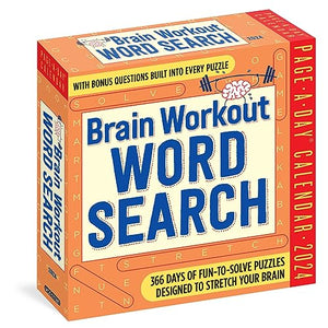 Brain Workout Word Search Page-A-Day Calendar 2024 