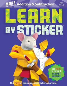 Learn by Sticker: More Addition & Subtraction 