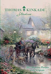 Thomas Kinkade Studios 2022 Monthly Pocket Planner Calendar with Scripture 