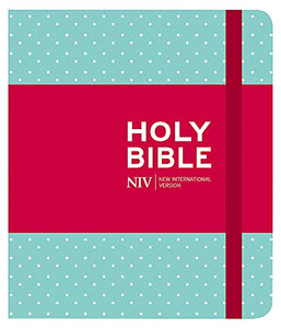 NIV Journalling Mint Polka Dot Cloth Bible 