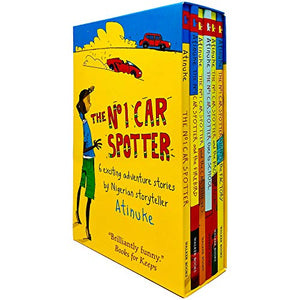 The No. 1 Car Spotter Series 6 Books Collection Box Set by Atinuke (No 1 Car Spotter, Firebird, Car Thieves, Goes to School, Broken Road & Fights the Factory) 