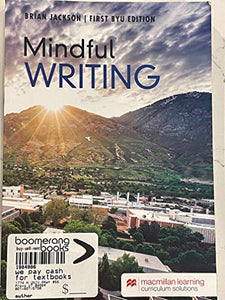 Mindful Writing First BYU Edition 