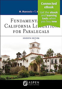 Fundamentals of California Litigation for Paralegals 