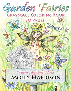 Garden Fairies Grayscale Coloring Book 