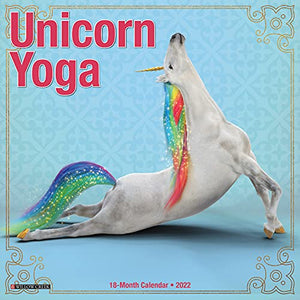 Unicorn Yoga 2022 Mini Wall Calendar 