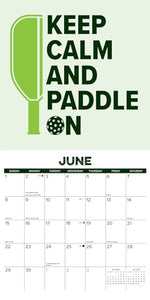 Pickleball 2025 12 X 12 Wall Calendar 