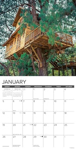 Treehouses 2025 12 X 12 Wall Calendar 