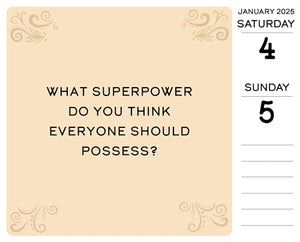 One Question a Day 2025 6.2 X 5.4 Box Calendar 