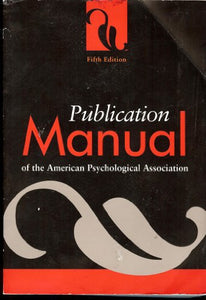 Publication Manual of the American Psychological Association 