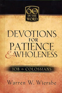 Devotions for Patience & Wholeness 