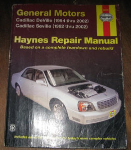 General Motors Cadillac Deville/Seville Automotive Repair Manual 