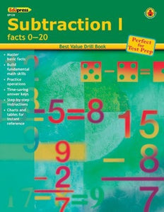 Best Value Math Drill Book, Subtraction 1 