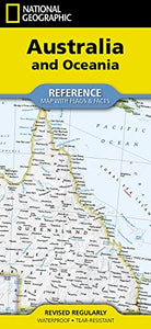 National Geographic Australia and Oceania Map (Folded with Flags and Facts) 