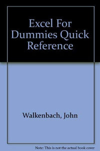 Excel For Dummies Quick Reference 