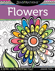 Zenspirations Coloring Book Flowers 