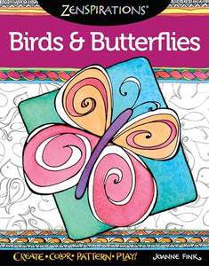 Zenspirations Coloring Book Birds & Butterflies 