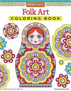 Folk Art Coloring Book 