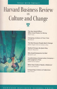 Harvard Business Review on Culture and Change 