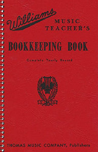 Williams Music Teacher's Bookkeeping Book - Complete Yearly Record 