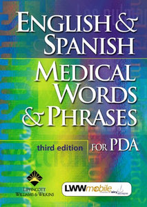 English and Spanish Medical Words and Phrases for PDA 