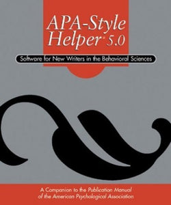 APA Style Helper 5.0 Version 