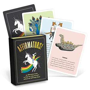 Affirmators! 50 Affirmation Cards Deck to Help You Help Yourself - Without the Self-Helpy-Ness! 