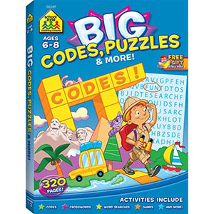 School Zone Big Codes, Puzzles & More Workbook 