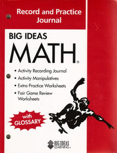 Big Ideas Math Red Record and Practice Journal 