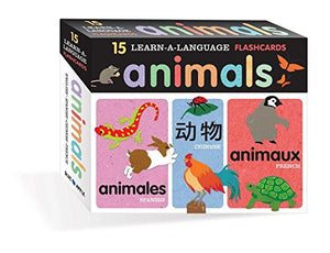 Learn-A-Language Flash Cards: Animals 