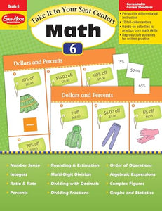 Take It to Your Seat: Math Centers, Grade 6 Teacher Resource 
