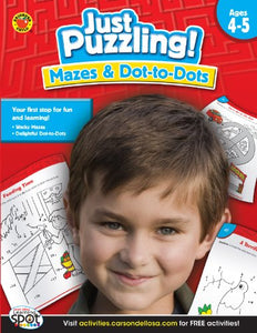 Mazes & Dot-To-Dots, Ages 5 - 8 