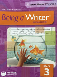 Being A Writer Teachers Manual vol 2 Grade 3 2nd edition 