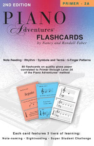 Piano Adventures Flashcards In-a-Box for Primer 2A 