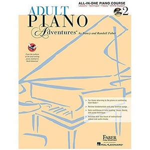 Adult Piano Adventures All-in-One Book 2 + CD.: Book with CD, DVD and Online Support 