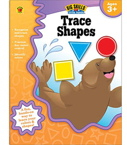 Big Skills for Little Hands Trace Shapes Preschool Workbook, Toddler Activity Book With Practice Tracing Shapes and Identifying Colors for Kindergarten Prep 