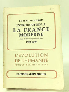 Introduction a la France Moderne (1500-1640) 