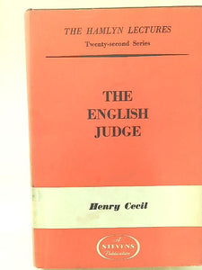 English Judge (Hamlyn Lecture Series) 