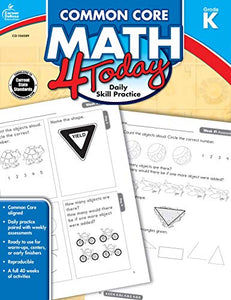 Grade K Common Core Math 4 Today 