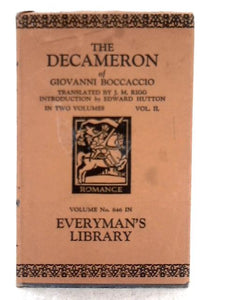 The Decameron, Volume II 