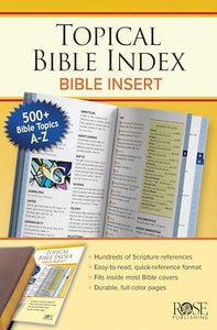 BOOK: Topical Bible Index Insert 