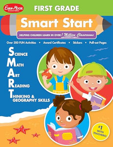 Smart Start 320-Page Full-Color Jumbo Workbook, Grade 1 