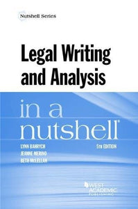 Legal Writing and Analysis in a Nutshell 