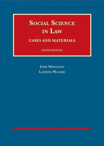 Social Science in Law, Cases and Materials 