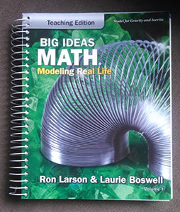 Big Ideas Math: Modeling Real Life - Grade K Teaching Edition Volume 1 