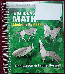 Big Ideas Math: Modeling Real Life - Grade 3 Teaching Edition Volume 2 