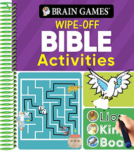 Brain Games Wipe-Off - Bible Activities (for Kids Ages 3-6) 