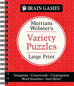 Brain Games - Merriam-Webster's Variety Puzzles Large Print 