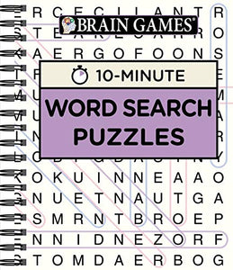 Brain Games - 10 Minute: Word Search Puzzles (Purple) 