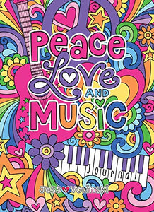 Notebook Doodles Peace Love and Music Guided Journal 