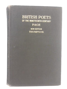 British Poets Of The Nineteenth Century 